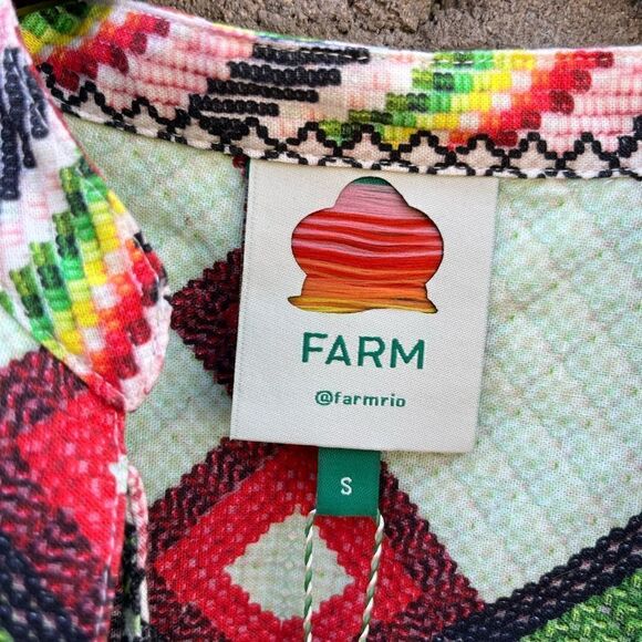 Farm Rio Amulet Dress beaded tassels size small NWT - Picture 8 of 10